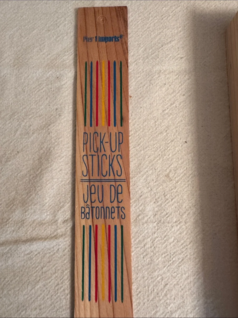 Pier 1 Pick-Up Sticks Set — Red, Yellow, Green, Blue
